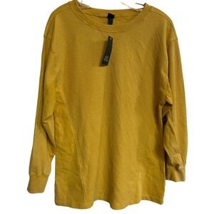 Wild Fable Mustard Yellow Long Sleeve Shirt Women Size S NWT